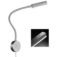Fischer & Honsel LED-Wandspot 30603 nickel matt Acryl Metall B/H/T: ca. 8x59x48 cm 1 Brennstellen Raik - nickel matt (8,00/59,00/48,00cm) - Fischer & Honsel