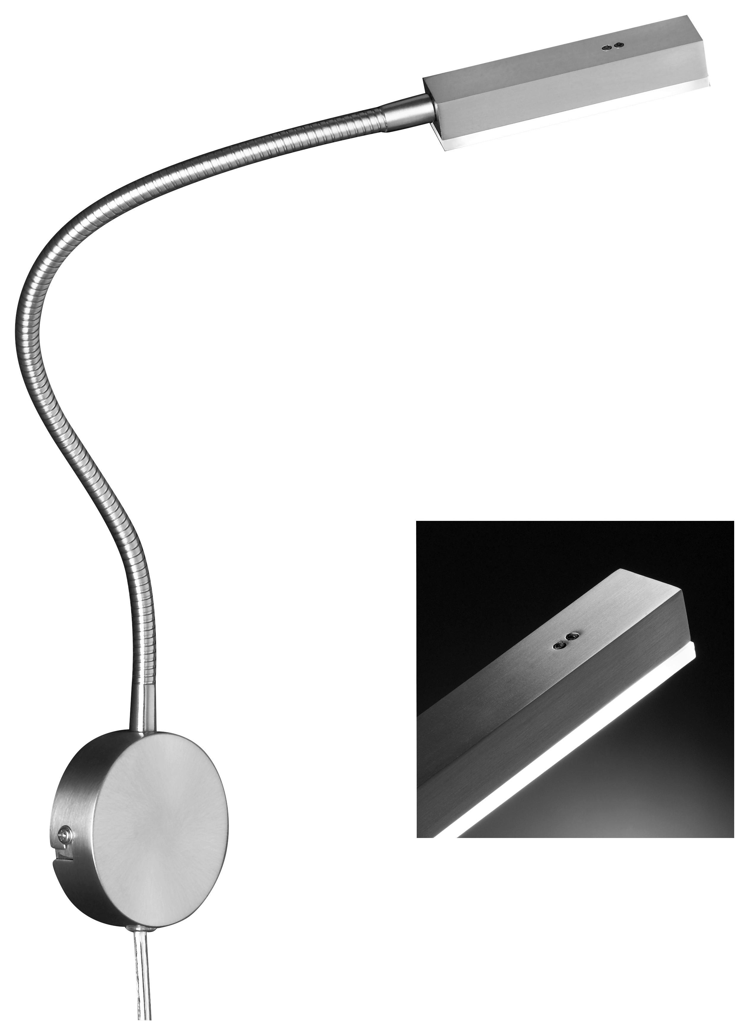 Fischer & Honsel LED-Wandspot 30603 nickel matt Acryl Metall B/H/T: ca. 8x59x48 cm 1 Brennstellen