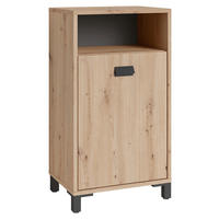 Schrank WELLNESS Eiche Artisan Nachbildung anthrazit schwarz schwarz B/H/T: ca. 42x77,5x31 cm WELLNESS - Eiche/schwarz (42,00/77,50/31,00cm) - byLIVING