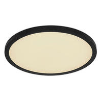 GLOBO LED-Deckenleuchte schwarz Opal Kunststoff H/D: ca. 2,5x29,4 cm SAPANA - schwarz/Opal (29,40/2,50cm) - GLOBO