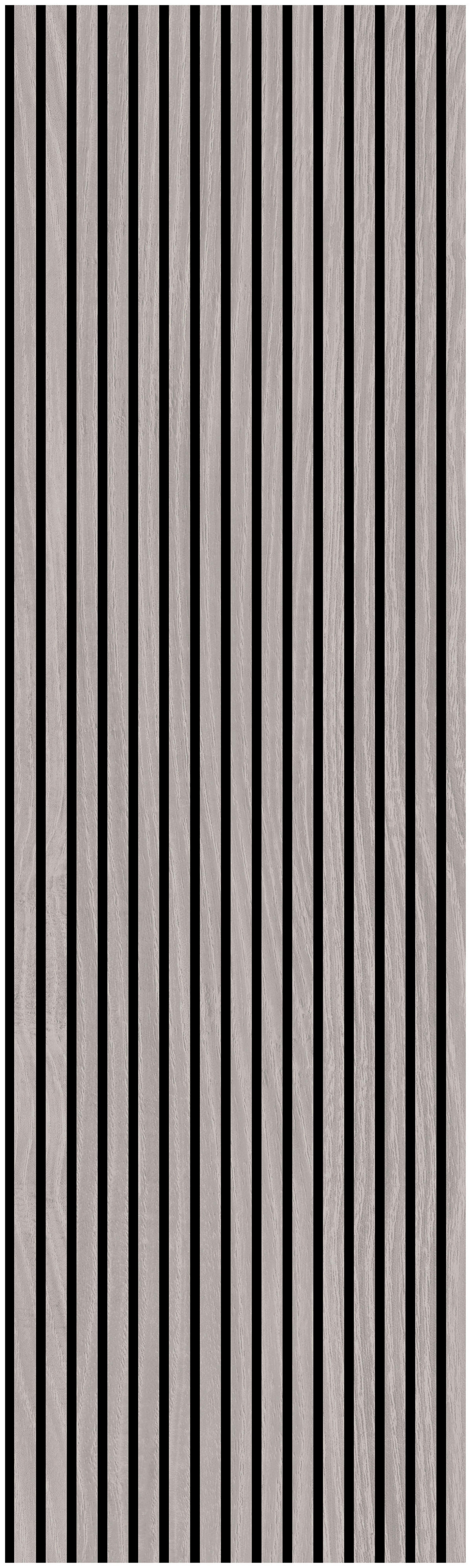 Wand-und Akustikpaneel grau L/B/H: ca. 244x60x1 cm pro Stück Akustikpaneel 244x60 Grey Oak - grau (244,00/60,00/1,00cm)