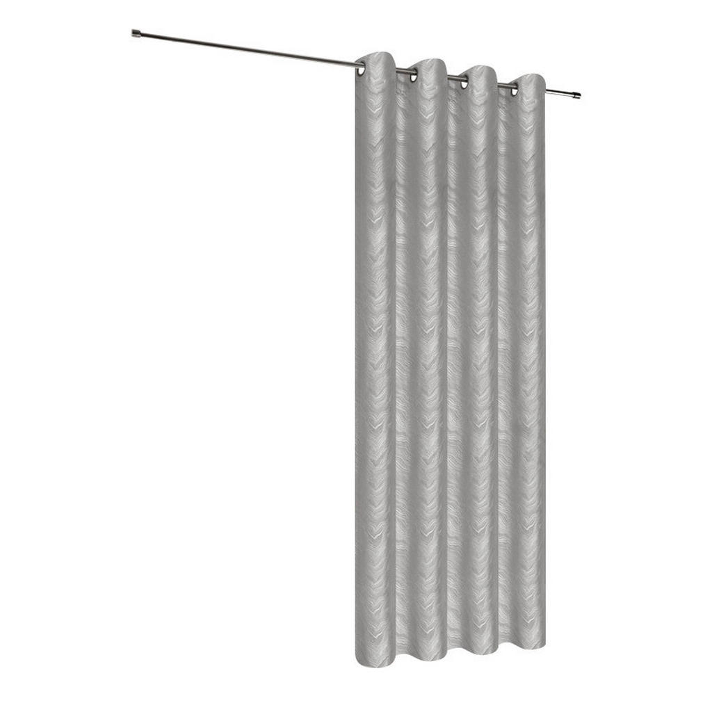 Thumbnail - Happy Home Verdunklungsvorhang Wellen grau B/L: ca. 145x245 cm