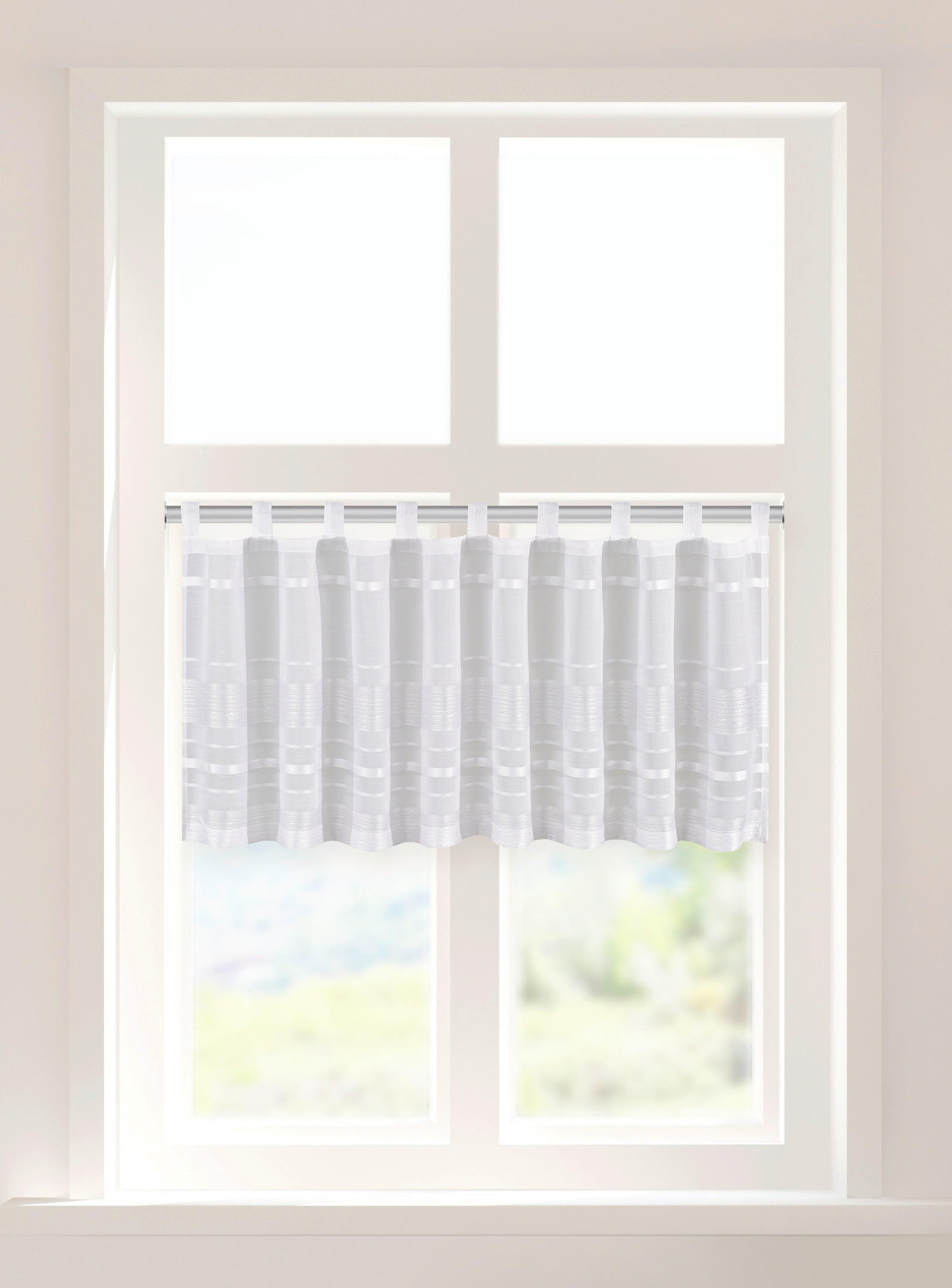 Scheibengardine Ellen weiß B/L: ca. 150x50 cm Ellen - weiß (150,00/50,00cm)