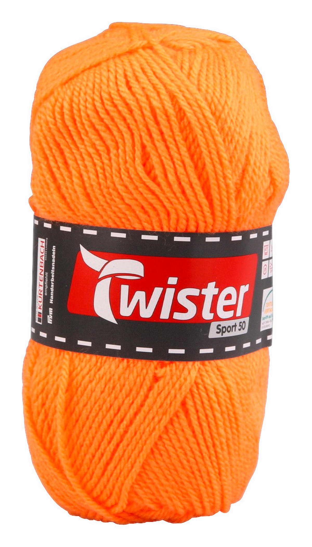 Handstrickgarn Twister Sport uni orange L: ca. 15000 cm Twister Sport uni - orange (15000,00cm) - Twister