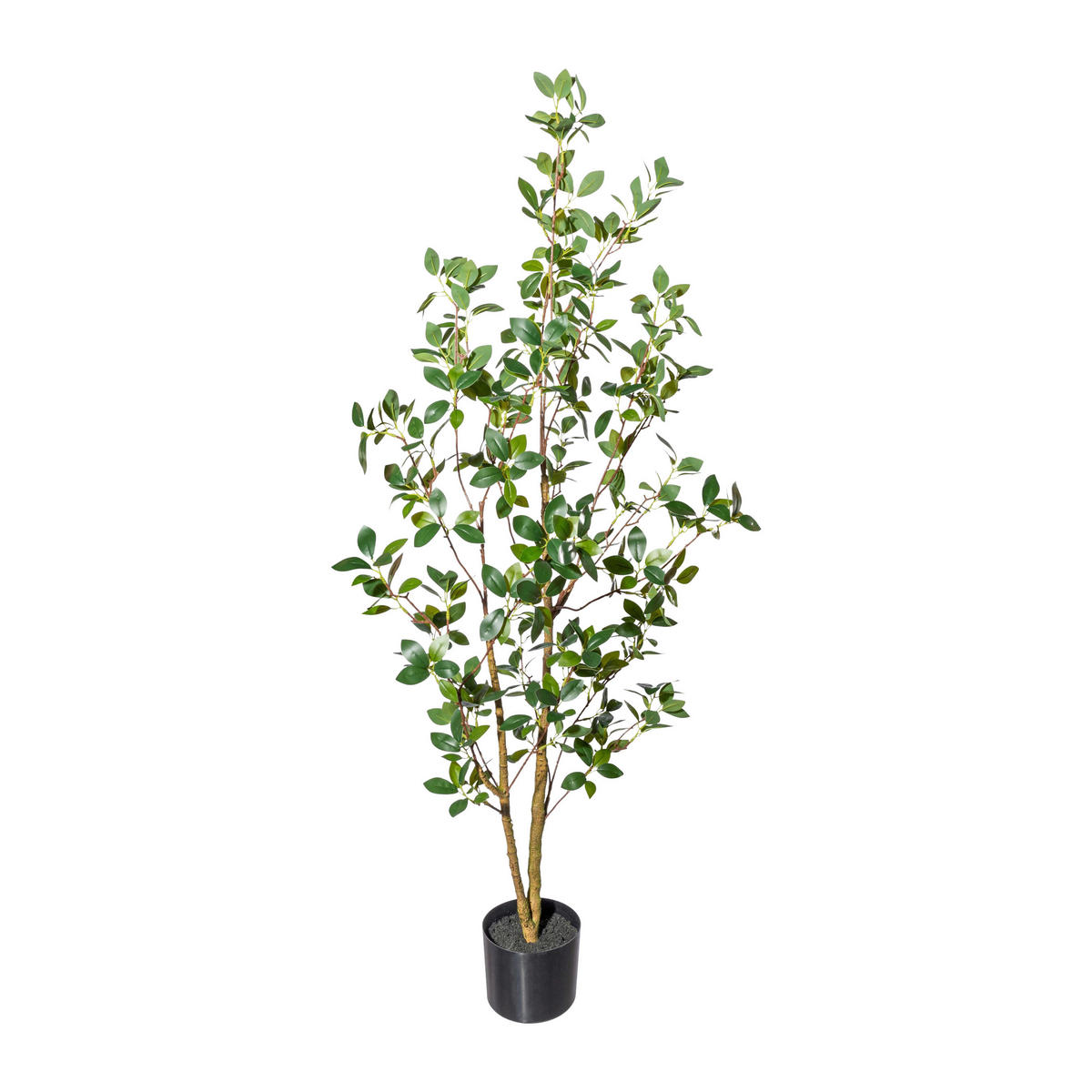 Kunstpflanze Ficus ginseng grün Kunststoff B/H/L: ca. 20x120x20 cm Ficus ginseng - grün (20,00/20,00/120,00cm)