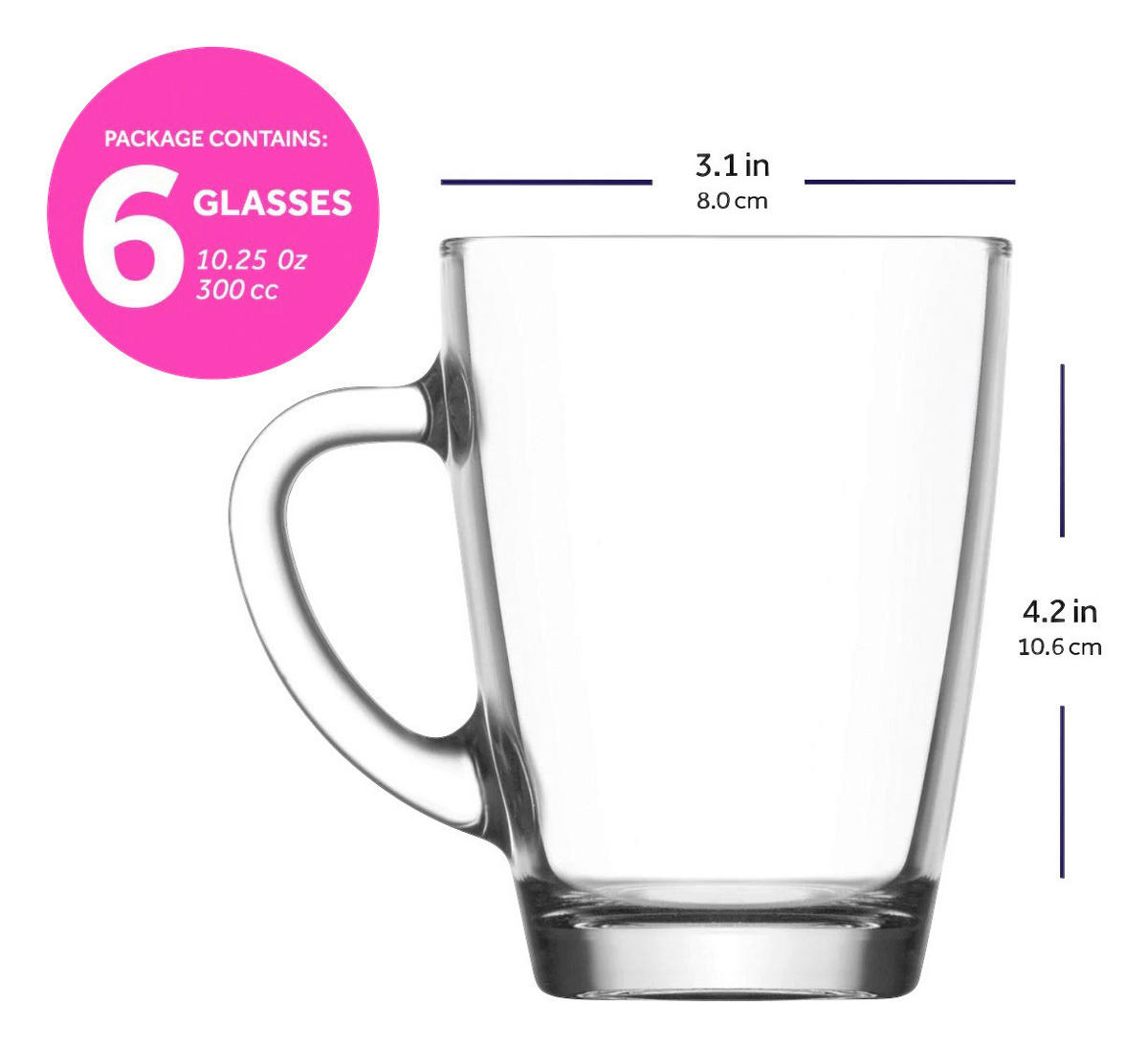 Hermia Concept Gläserset Lilac transparent Lilac - transparent - Hermia Concept