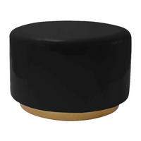 360 Living Hocker Artisse 251 schwarz gold Metall H/D: ca. 43x51,5 cm Artisse 251 - gold/schwarz (51,50/43,00cm) - 360 Living