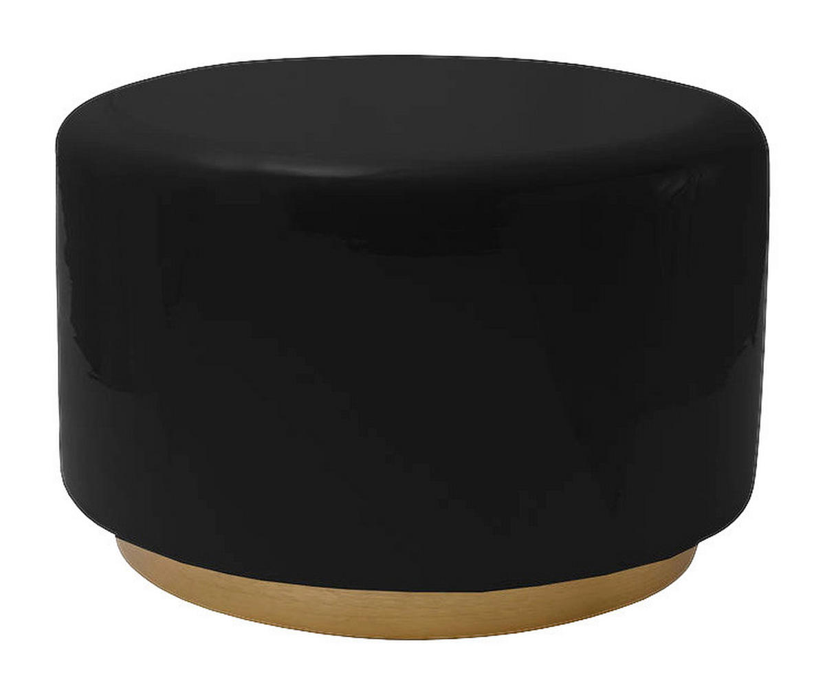 360 Living Hocker Artisse 251 schwarz gold Metall H/D: ca. 43x51,5 cm Artisse 251 - gold/schwarz (51,50/43,00cm) - 360 Living