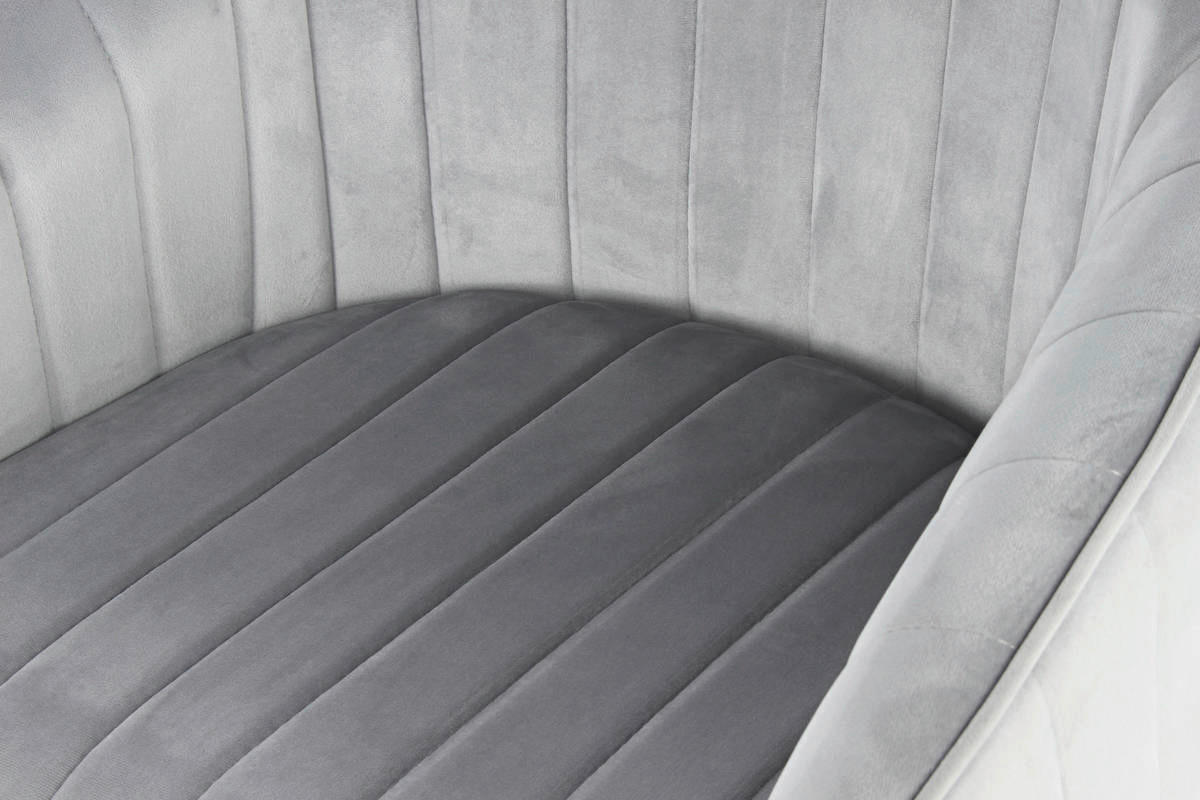 Stuhl Jodie 100 2er silber Microfaser B/H/T: ca. 56x86x59 cm Jodie 100 2er - schwarz/silber (56,00/86,00/59,00cm) - 360 Living