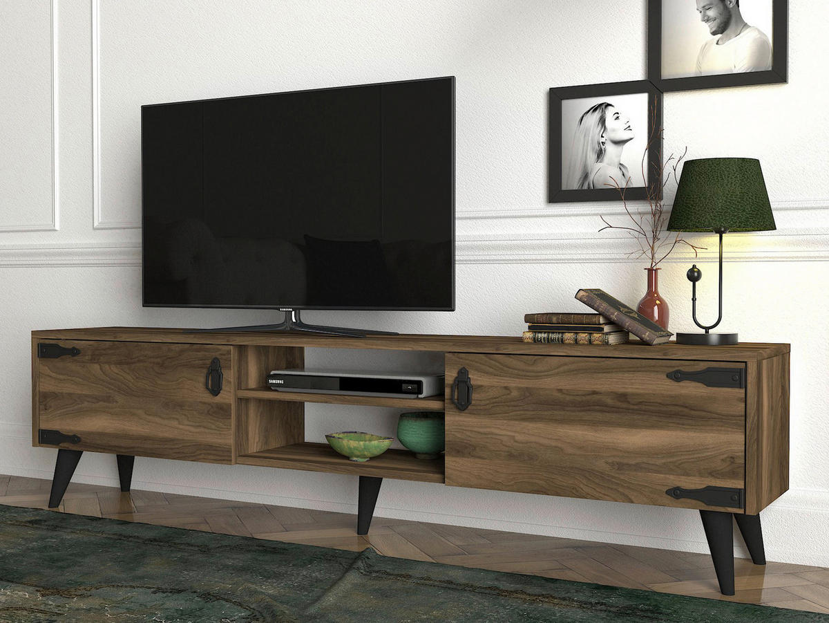 TV-Lowboard Anthes walnuss Nachbildung B/H/T: ca. 180x41x30 cm Anthes - walnuss (180,00/41,00/30,00cm) - moebel17