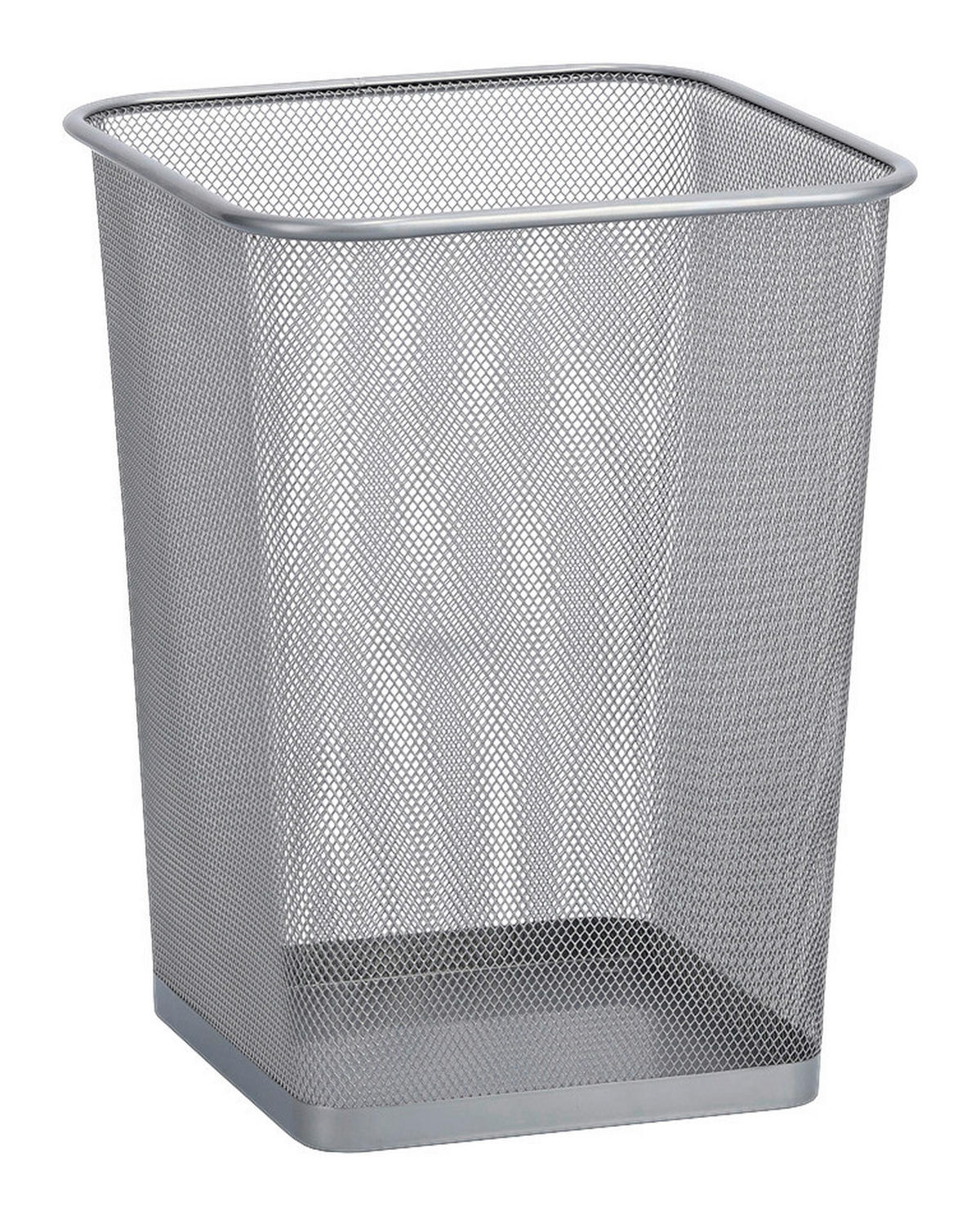 Zeller Papierkorb silber B/H/L: ca. 26,8x35x26,8 cm Papierkorb - silber (26,80/26,80/35,00cm) - Zeller