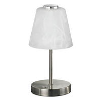 Reality Tischleuchte R52541907 nickel matt Metall Glas H/D: ca. 25x12 cm Touch-Tischleuchte_Emmy - nickel matt (12,00/25,00cm) - Reality