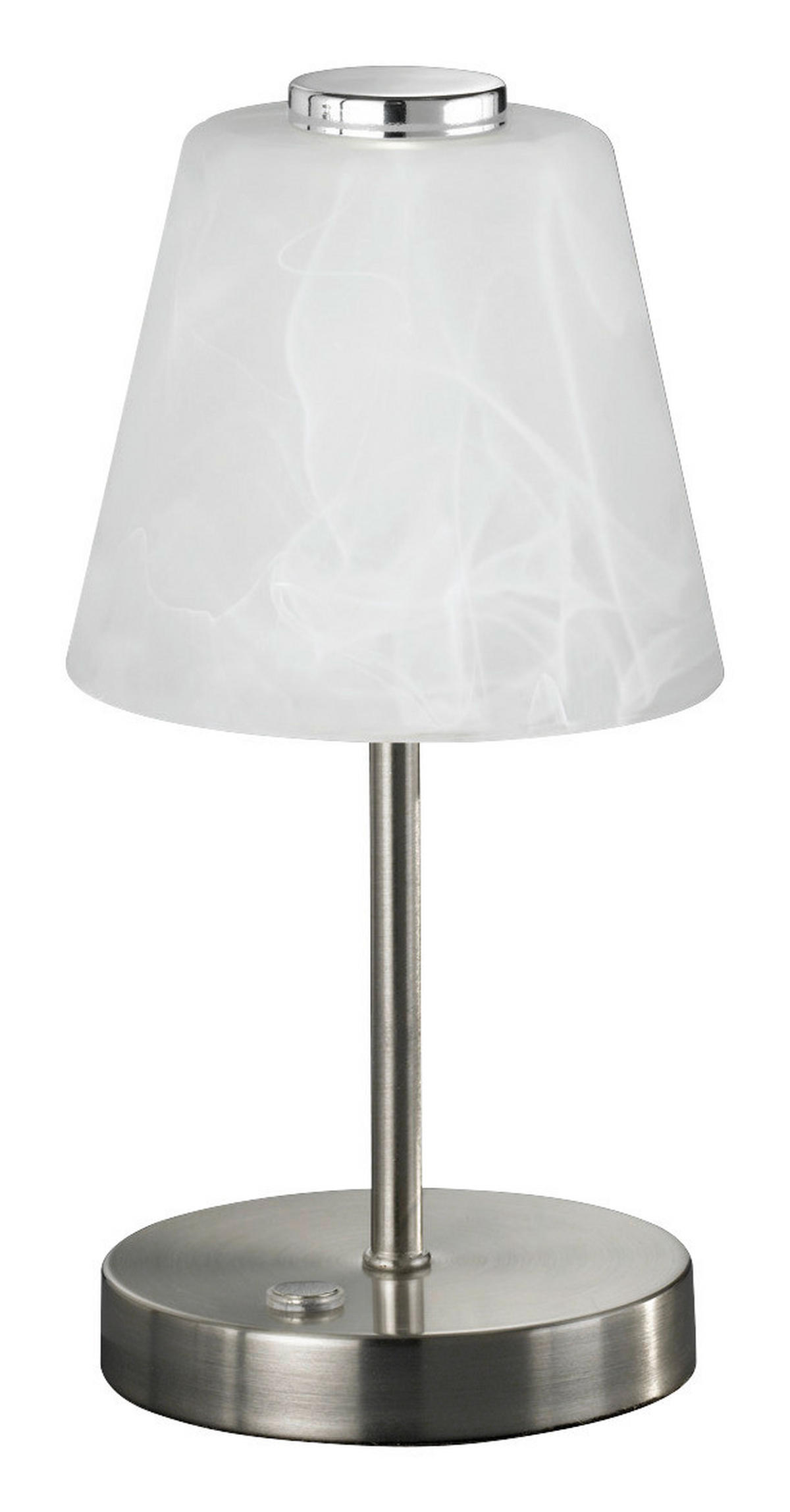 Reality Tischleuchte R52541907 nickel matt Metall Glas H/D: ca. 25x12 cm Touch-Tischleuchte_Emmy - nickel matt (12,00/25,00cm) - Reality