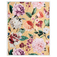 Wohndecke Fiori Polysamt Fiori - ocker (130,00/160,00cm) - Descanso