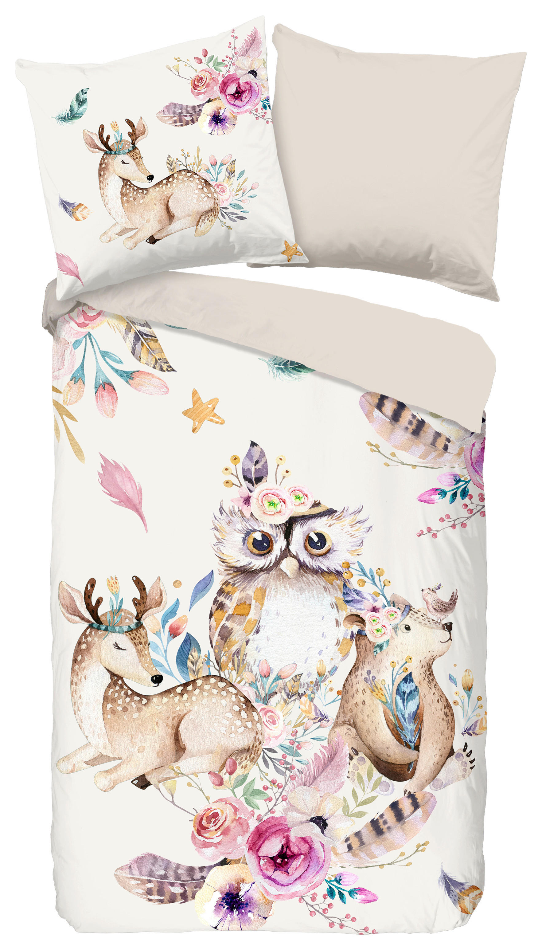 Bettwäsche Meandra Multi Polyester B/L: ca. 135x200 cm Meandra - Multi (135,00/200,00cm) - Pure