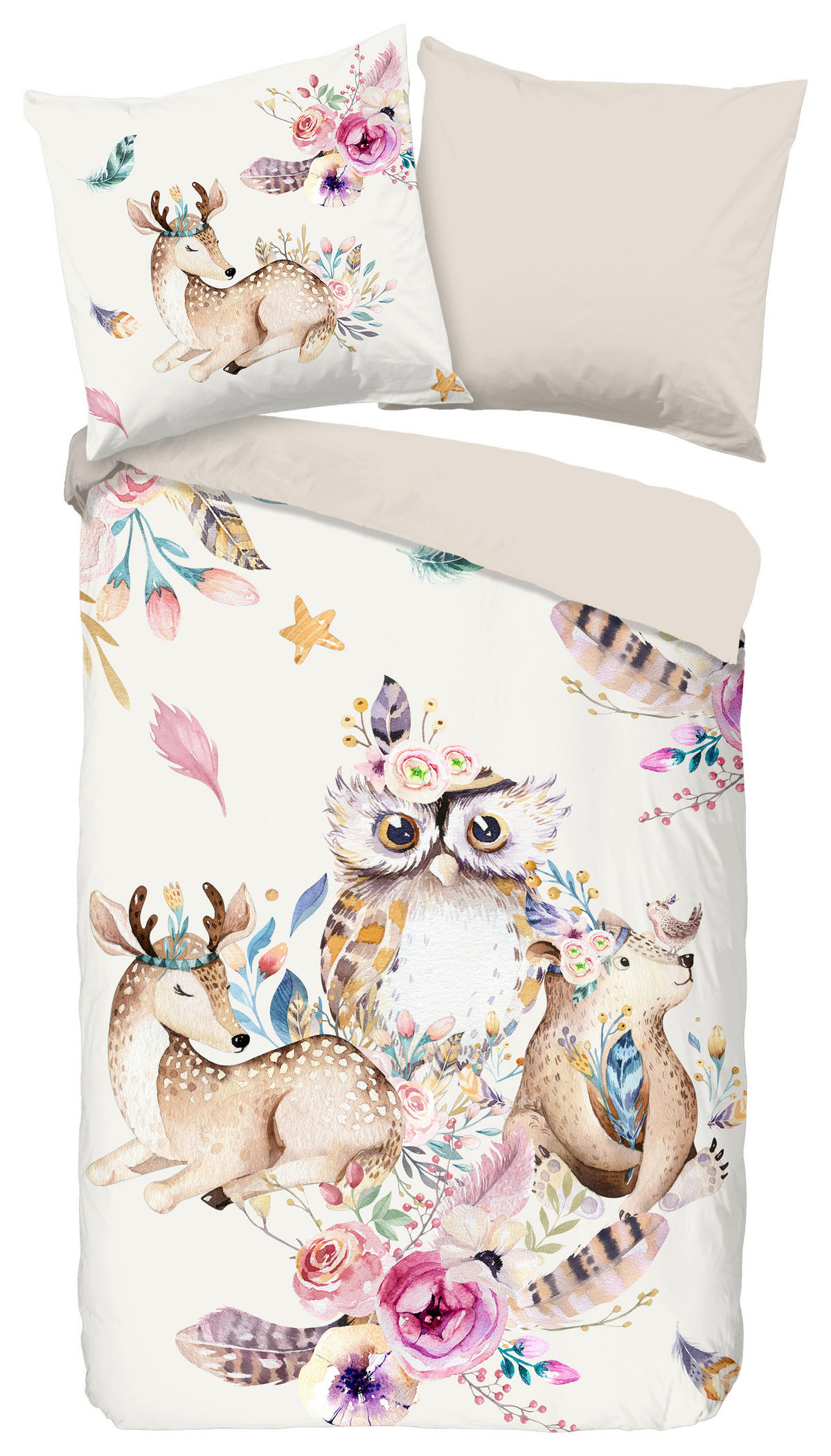 Bettwäsche Meandra Multi Polyester B/L: ca. 135x200 cm Meandra - Multi (135,00/200,00cm) - Pure