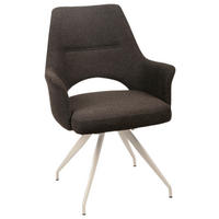 Armlehnstuhl Maila anthrazit Webstoff B/H/T: ca. 62x90x62 cm Maila - creme/anthrazit (62,00/90,00/62,00cm)