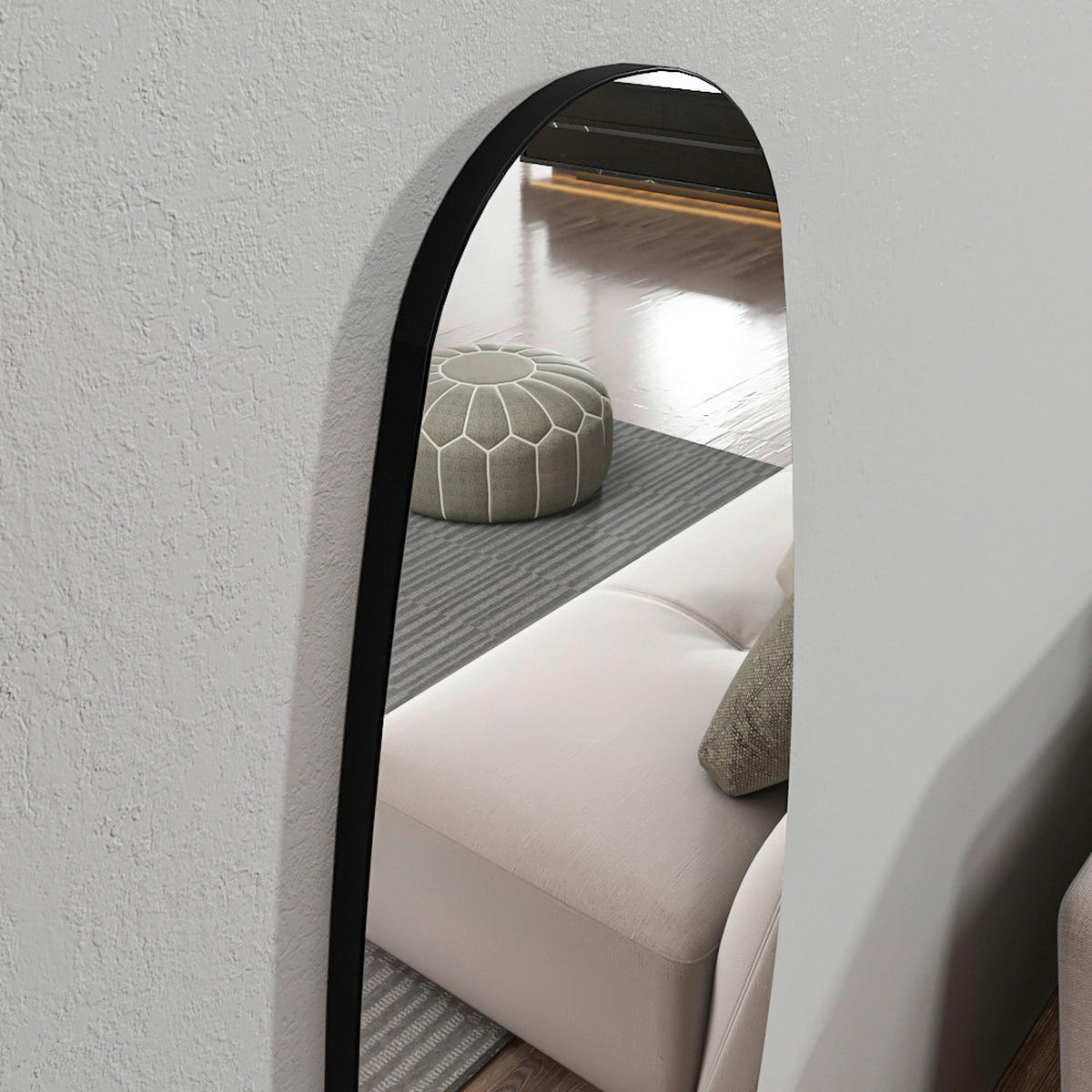 Wandspiegel Venti silber Optik Glas B/H/T: ca. 40x120x2,2 cm Venti - silber (40,00/120,00/2,20cm) - moebel17
