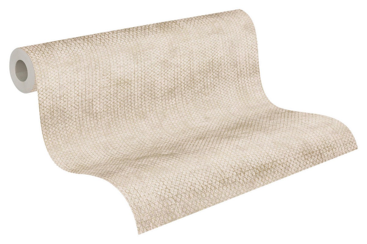 A.S.Création Vliestapete beige gold silber B/H/D: ca. 53x1005x8,6 cm Vliestapete - beige/gold (8,60/1005,00cm) - A.S.Creation