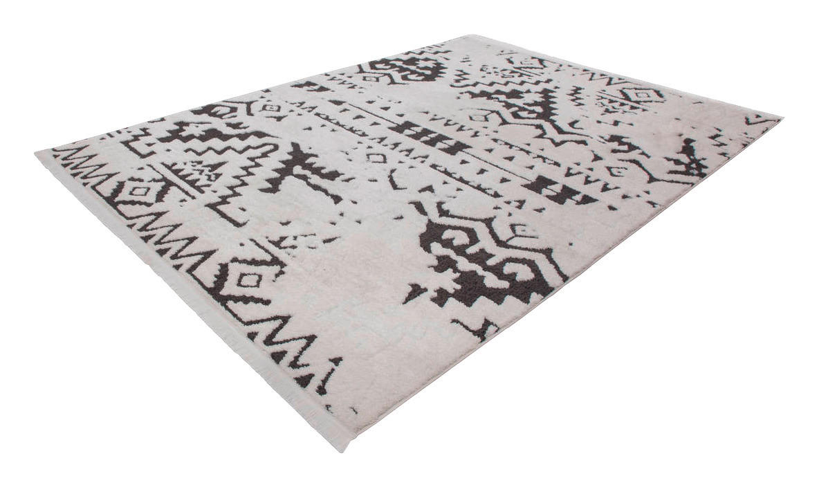 360Living Teppich Agadir weiß B/L: ca. 200x290 cm Agadir - weiß/schwarz (200,00/290,00cm) - 360Living
