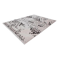 360Living Teppich Agadir weiß B/L: ca. 80x150 cm Agadir - weiß/schwarz (80,00/150,00cm) - 360Living