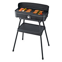 Emerio Grill BG133757.2 schwarz Kunststoff Metall B/H/L: ca. 26x18x52 cm Barbecue-Standgrill_BG-133757.2 - schwarz (52,00/26,00/18,00cm) - Emerio