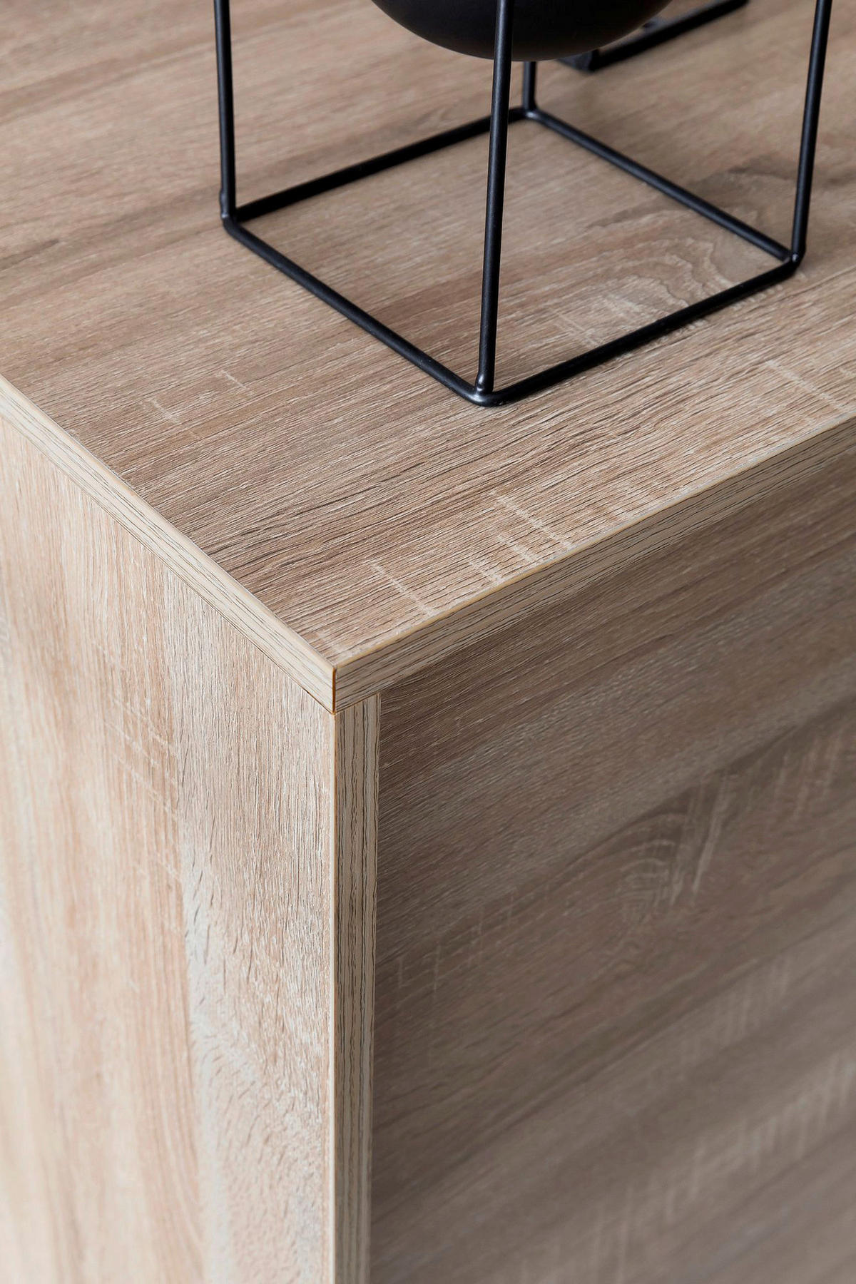 Schuhschrank Eiche Sonoma Nachbildung B/H/T: ca. 100x108x37,5 cm Schuhschrank - Eiche (100,00/108,00/37,50cm) - Wohnling