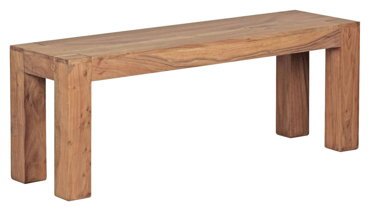 Wohnling Sitzbank natur Akazie B/H/T: ca. 120x45x35 cm Sitzbank - natur (120,00/45,00/35,00cm) - Wohnling
