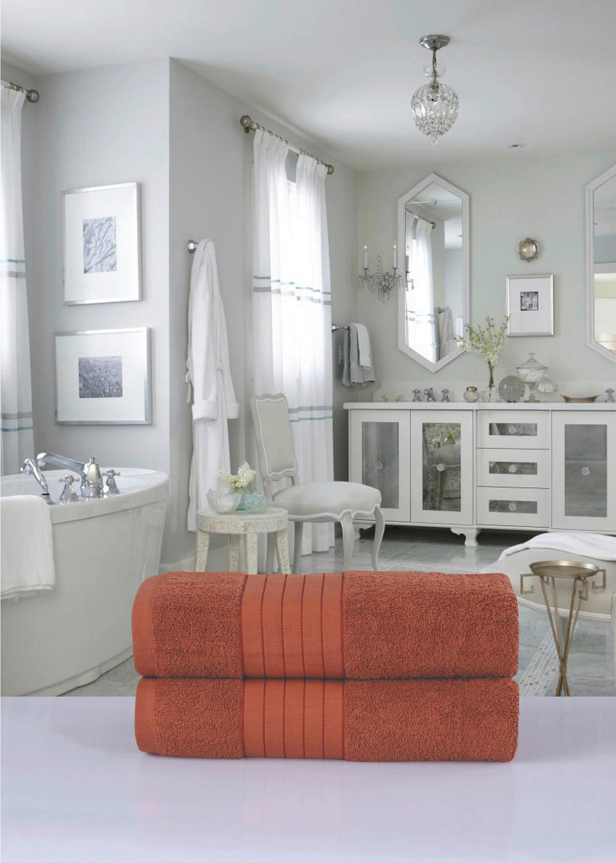 Duschtuch 2er-Pack Duschtuch_70x140cm_2erPack - terra (70,00/140,00cm) - Good Morning