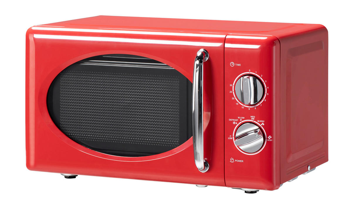 POCOline Mikrowelle 20MX30-L rot Metall B/H/T: ca. 45x26x35 cm ca. 20 l Mikrowelle_Neapel - rot (45,00/26,00/35,00cm) - POCOline