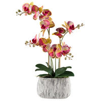 Kunstpflanze Phalaenopsis pink Kunststoff B/H/L: ca. 27x50x27 cm Phalaenopsis - pink/gelb (27,00/27,00/50,00cm)