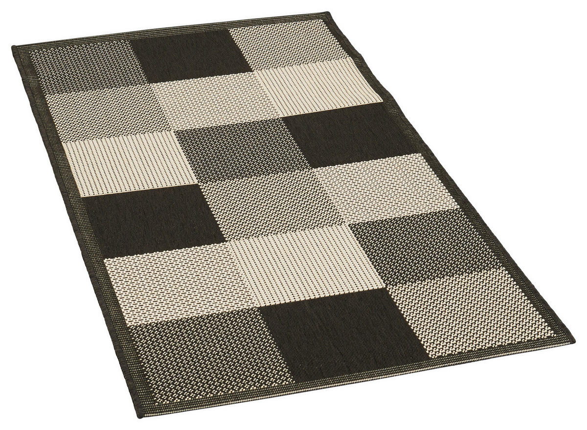 In-/Outdoor-Teppich Ambiente schwarz B/L: ca. 80x150 cm Ambiente - schwarz (80,00/150,00cm)