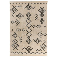 360Living Teppich Mylen schwarz B/L: ca. 160x230 cm Mylen - creme/schwarz (160,00/230,00cm) - 360Living