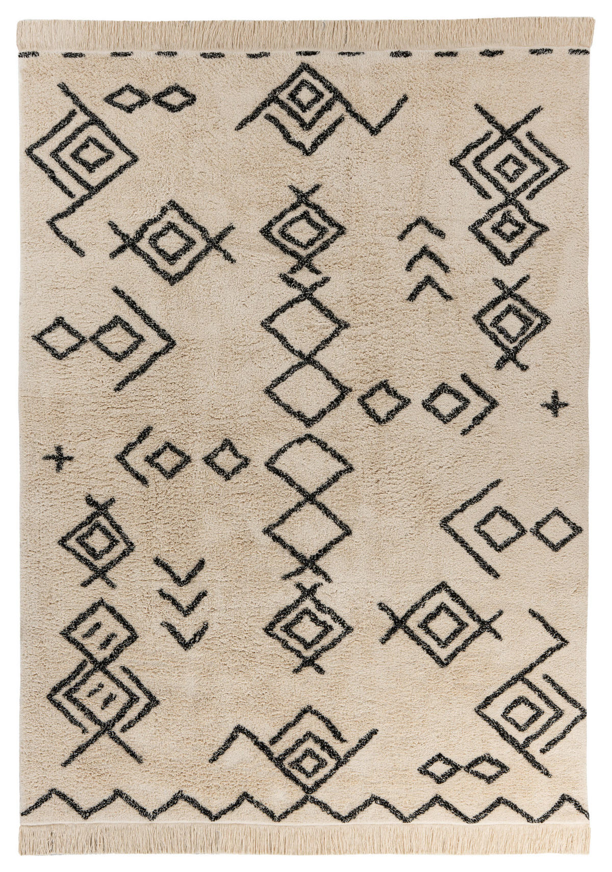360Living Teppich Mylen schwarz B/L: ca. 160x230 cm Mylen - creme/schwarz (160,00/230,00cm) - 360Living