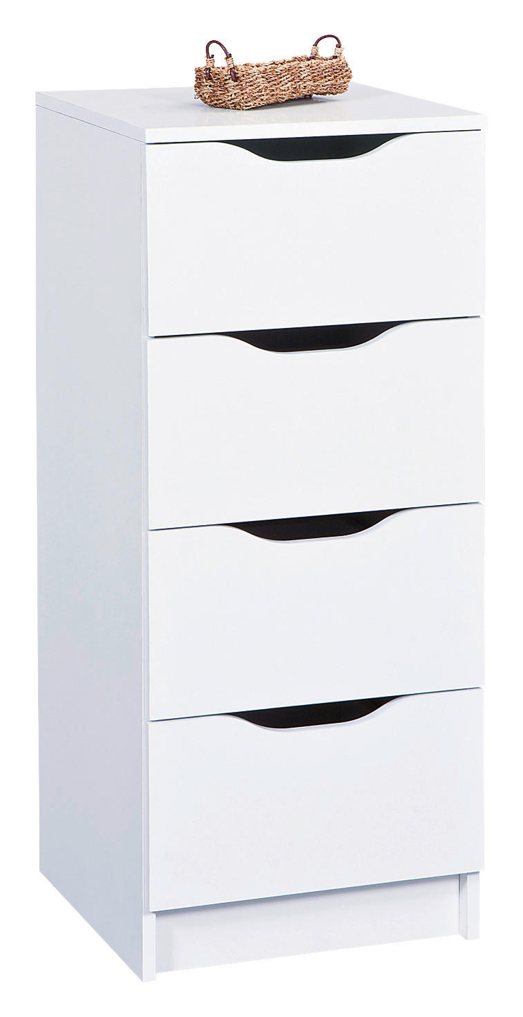 Kommode WESTPHALEN weiß B/H/T: ca. 41x89x41 cm WESTPHALEN - weiß (41,00/89,00/41,00cm) - Inter Link