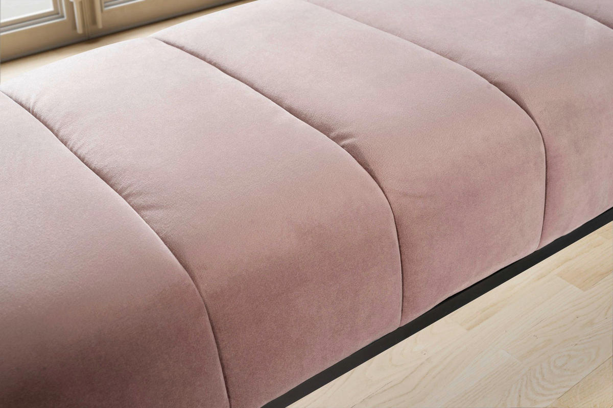 Sitzbank rosa Polyester B/H/T: ca. 108x40x40 cm Sitzbank - rosa (108,00/40,00/40,00cm) - Wohnling