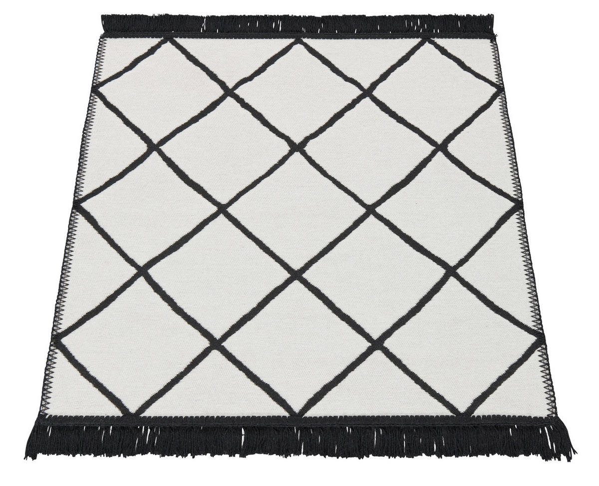 Teppich Boho Kilim schwarz B/L: ca. 60x90 cm Boho Kilim - schwarz (60,00/90,00cm)