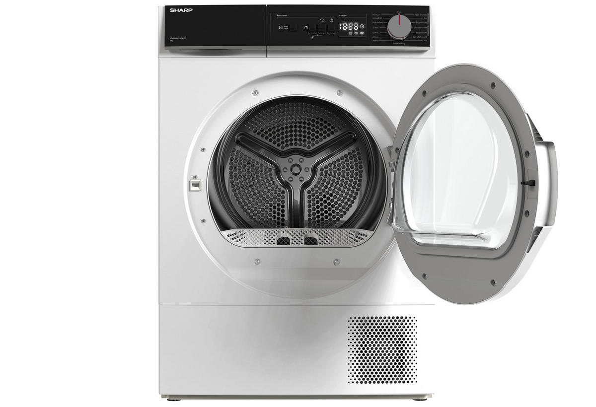 Sharp Wärmepumpentrockner KD-NHA8S6GW1D-DE Wärmepumpentrockner KD-NHA8S6GW1DDE - weiß (59,60/84,60/60,90cm) - Sharp