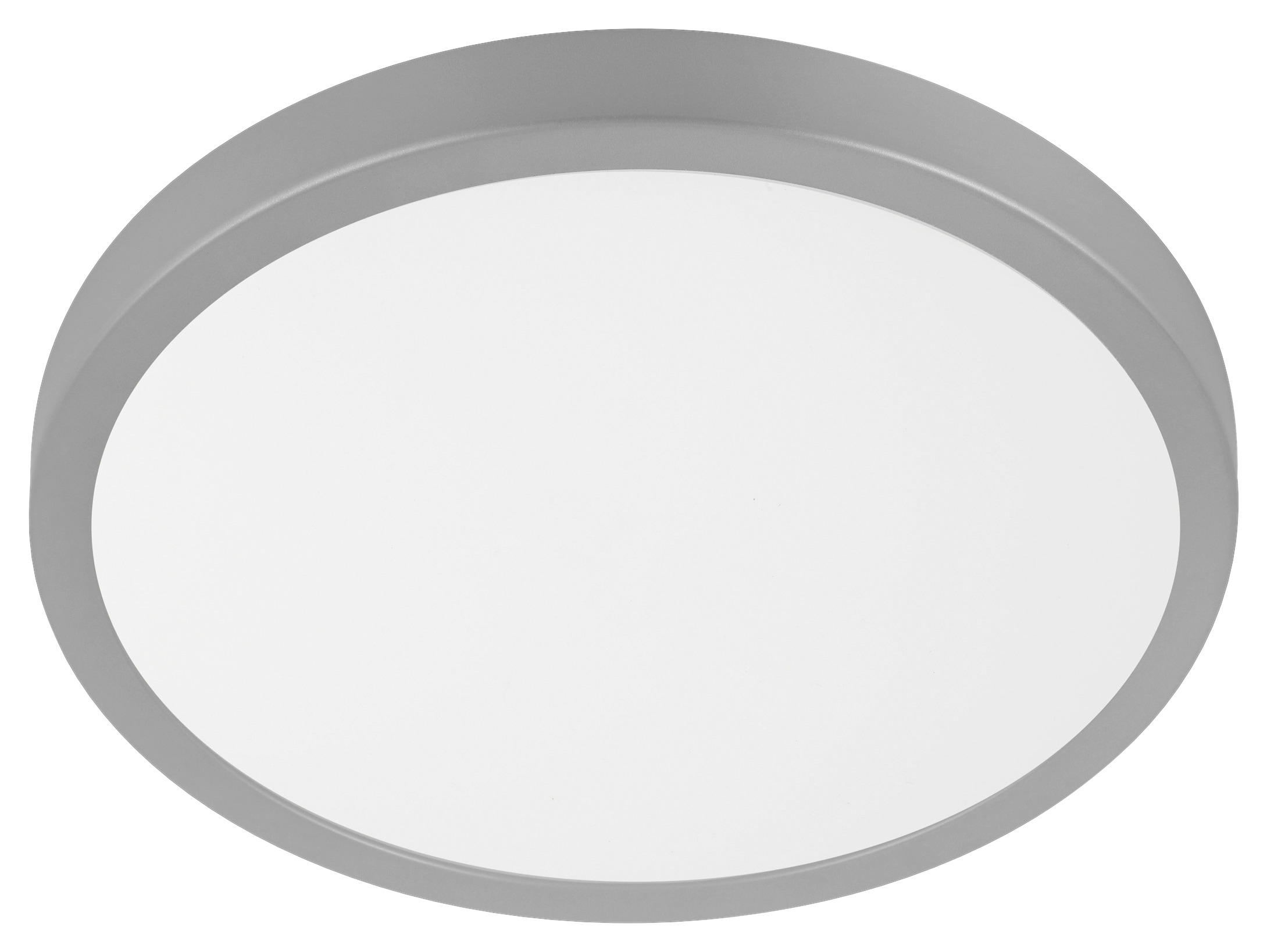 Edi-light Deckenleuchte 75529 Silber Weiß Stahl Kunststoff H/d: Ca. 3x29 Cm Led-Deckenleuchte_molay_rund - weiß/silber (29,00/3,00cm)