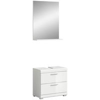 Badezimmer-Set Scout weiß weiß Hochglanz B/H/T: ca. 60x191x37 cm Scout - weiß (60,00/191,00/37,00cm) - xonox.home