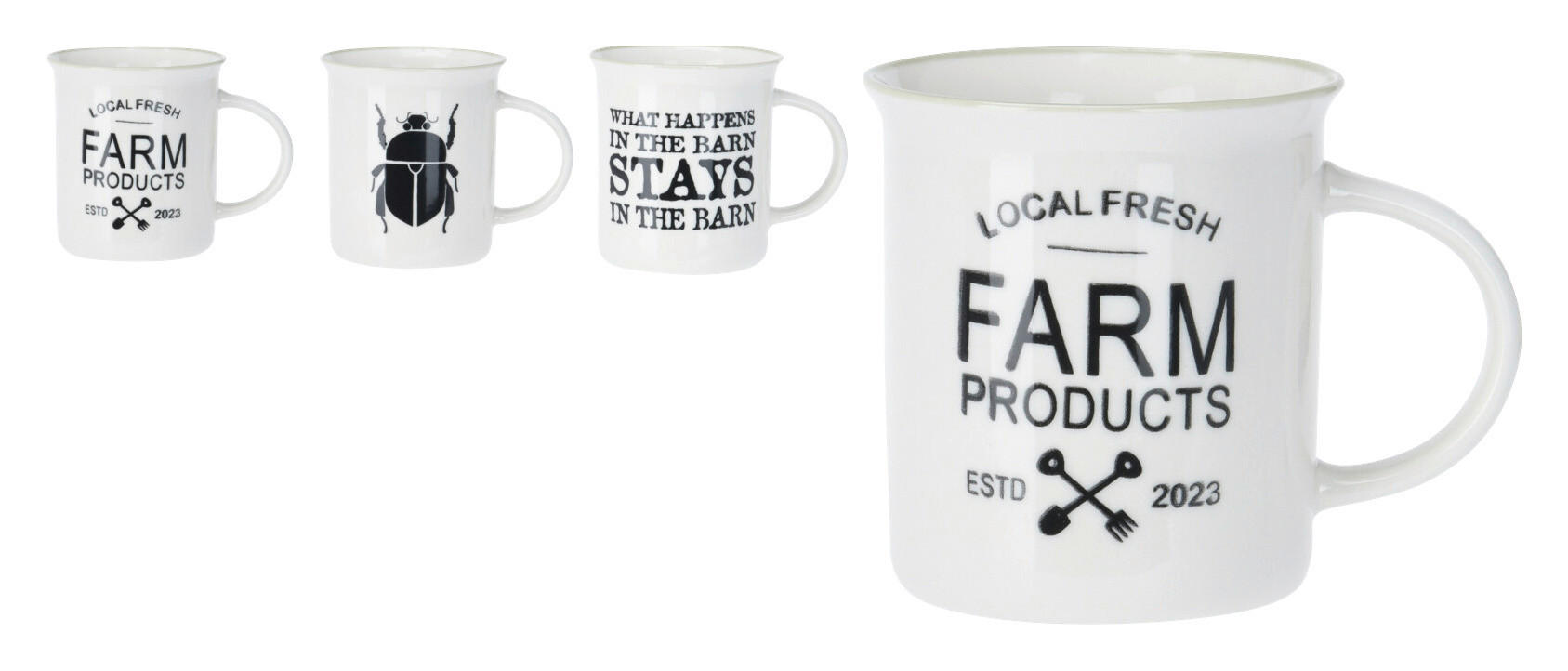 Kaffeebecher weiß Porzellan 3 tlg. Kaffeebecherset_3tlg. - weiß