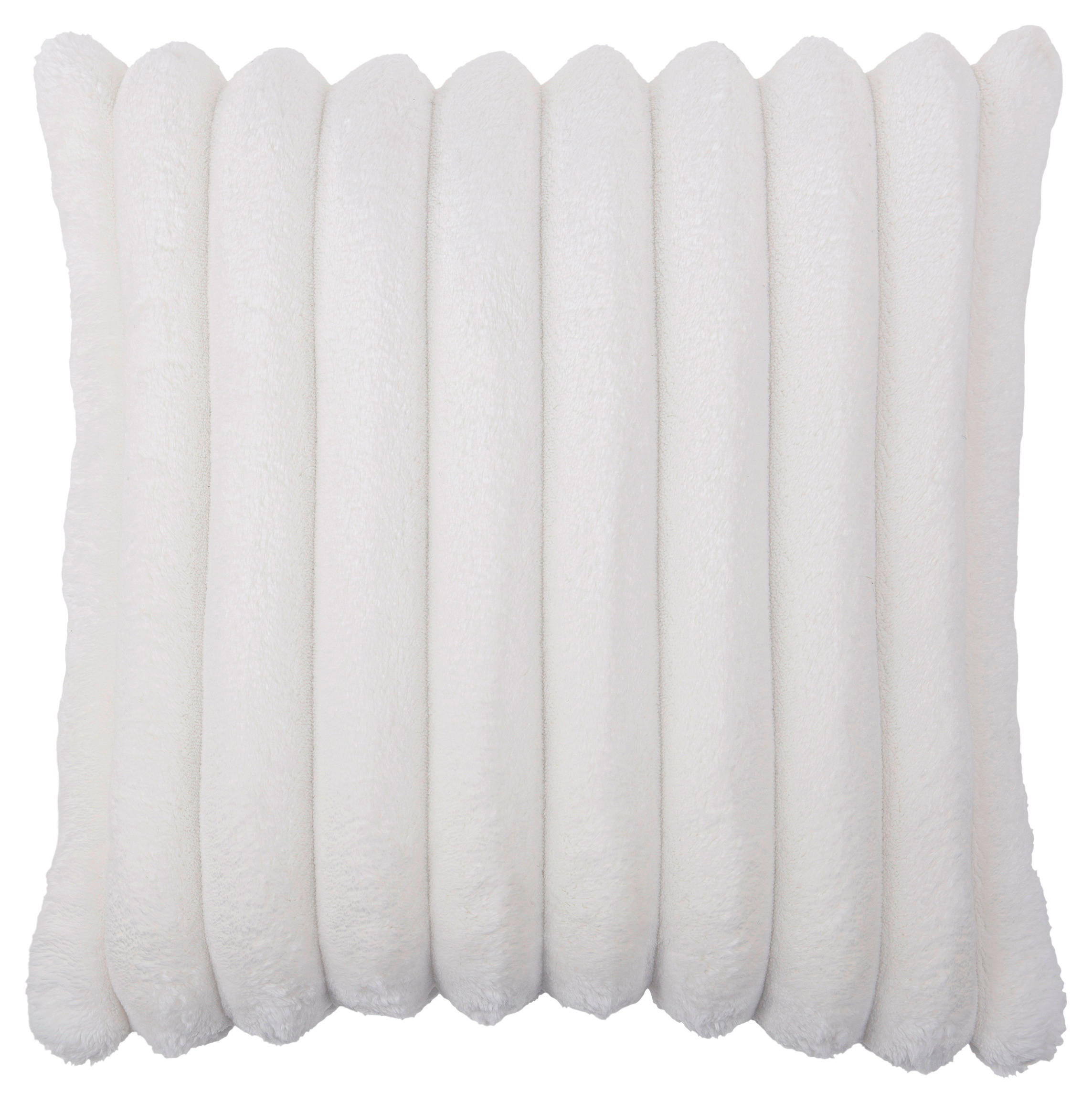 Dekokissen Luxus Flanell Luxus - offwhite (45,00/45,00cm) - POCOline
