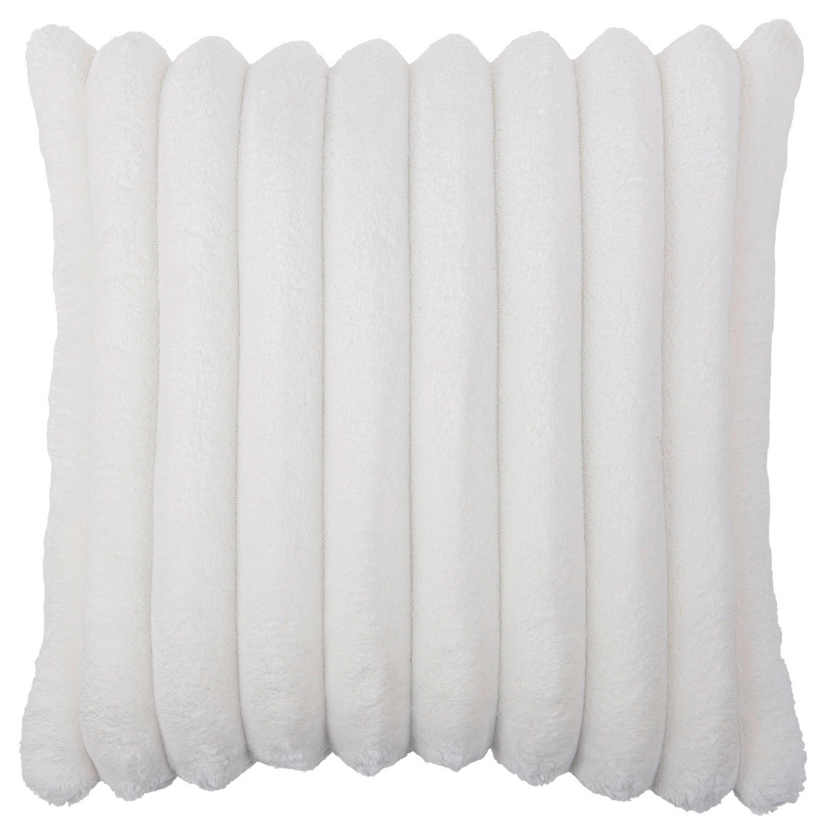 Dekokissen Luxus Flanell Luxus - offwhite (45,00/45,00cm) - POCOline
