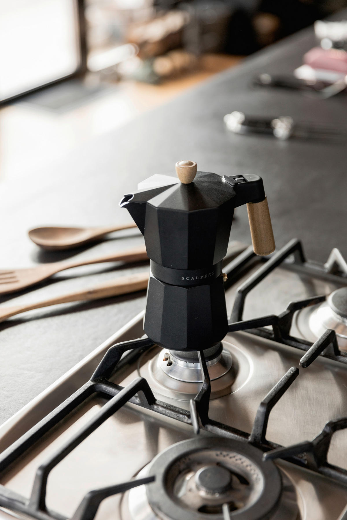 SCALPERS HOME Kaffemaschine schwarz Aluminium B/H/T: ca. 17x20,5x10 cm 365 - schwarz (17,00/20,50/10,00cm) - SCALPERS HOME