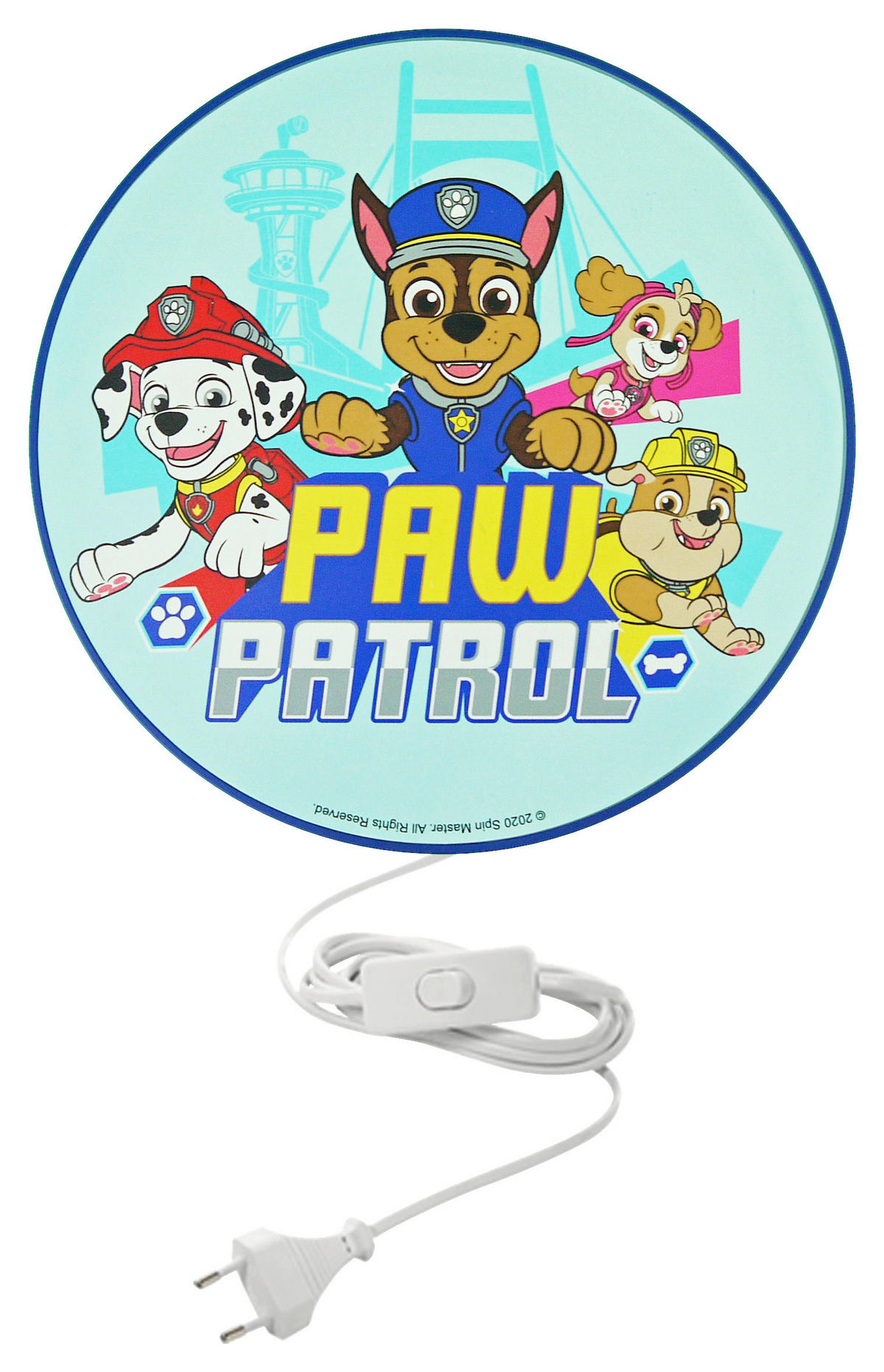 Niermann Kinderwandleuchte Paw Patrol 40690 multicolor D: ca. 25 cm E14 1 Brennstellen Wandleuchte_Paw_Patrol - multicolor (25,00cm) - Niermann