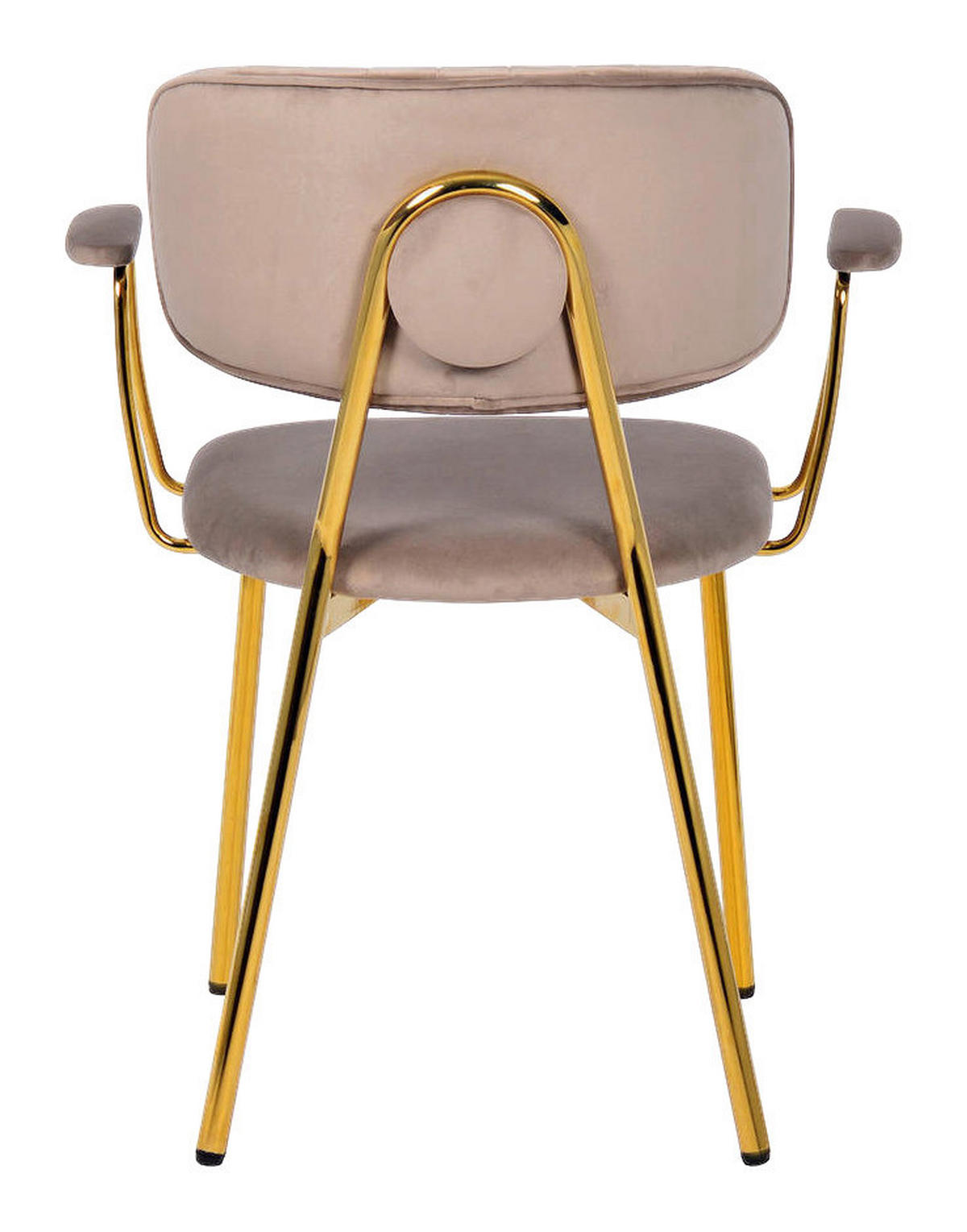 Stuhl Kian 200 2er-Set taupe Microfaser B/H/T: ca. 63x80x51 cm Kian 200 2er-Set - gold/taupe (63,00/80,00/51,00cm) - 360 Living