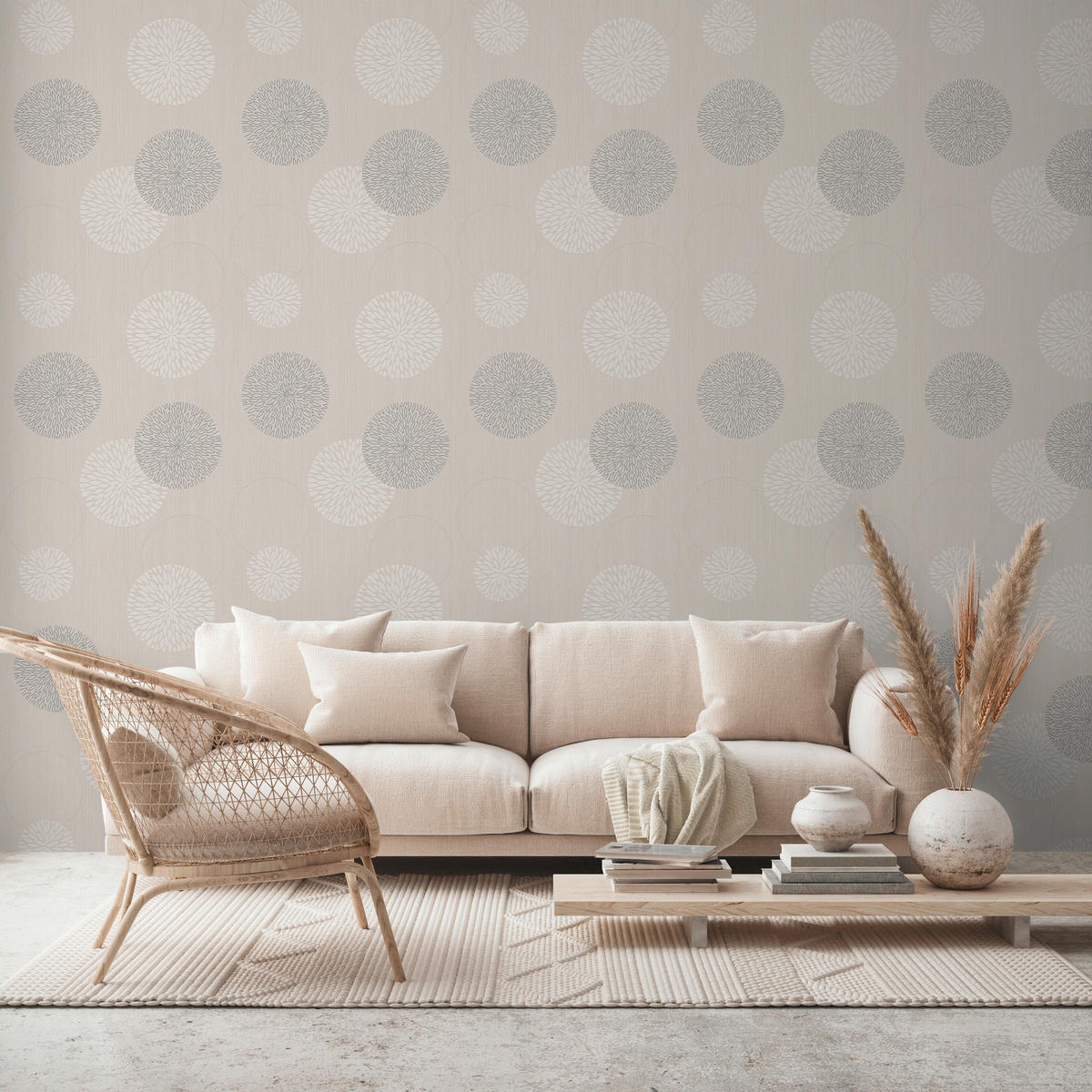 A.S.Creation Vliestapete Best of Vlies Punkte beige B/L: ca. 53x1005 cm Best of Vlies - beige (53,00/1005,00cm) - A.S.Creation