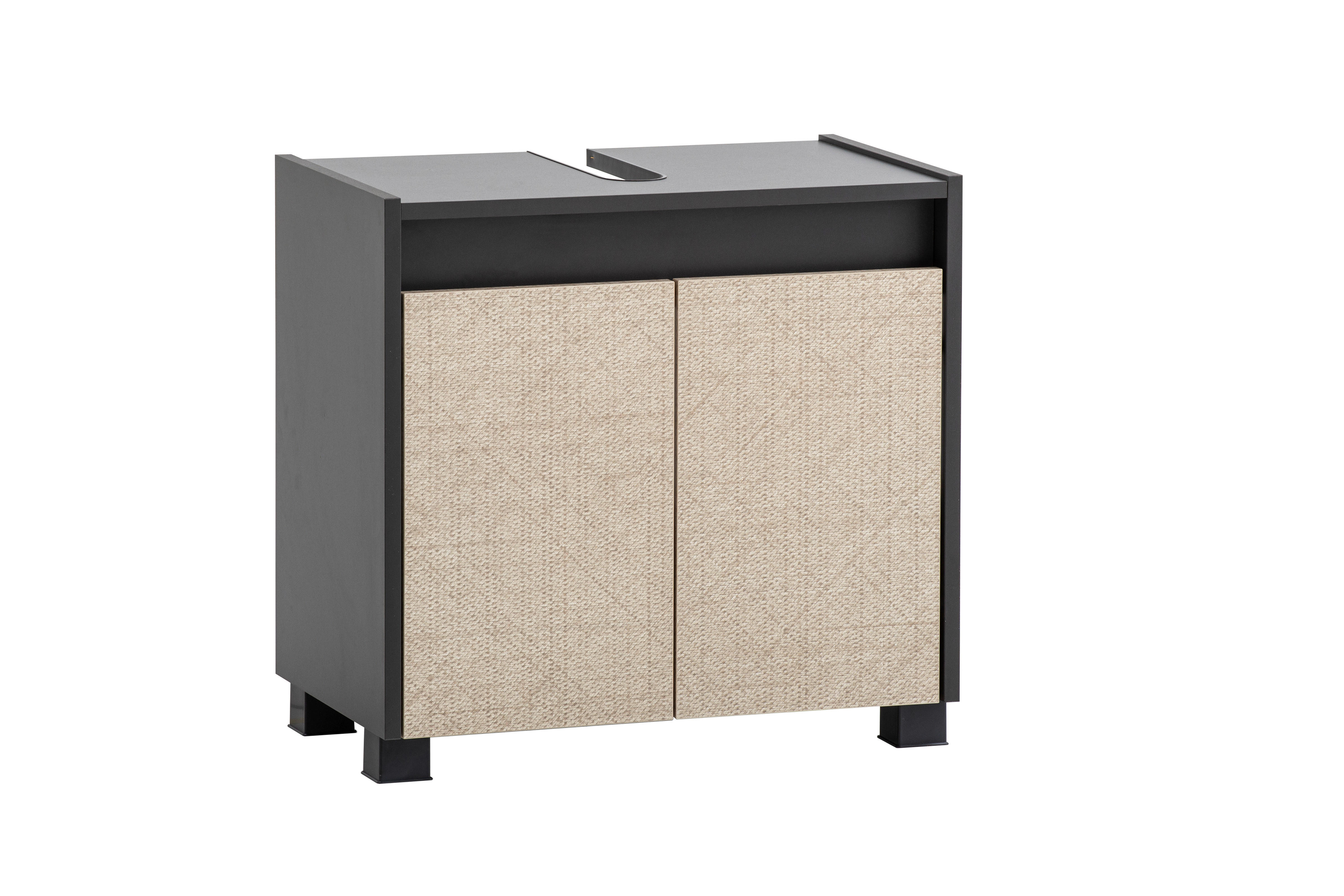 Waschbeckenunterschrank Sander anthrazit B/H/T: ca. 56,9x54,6x33 cm Sander - anthrazit (56,90/54,60/33,00cm) - Möbelpartner