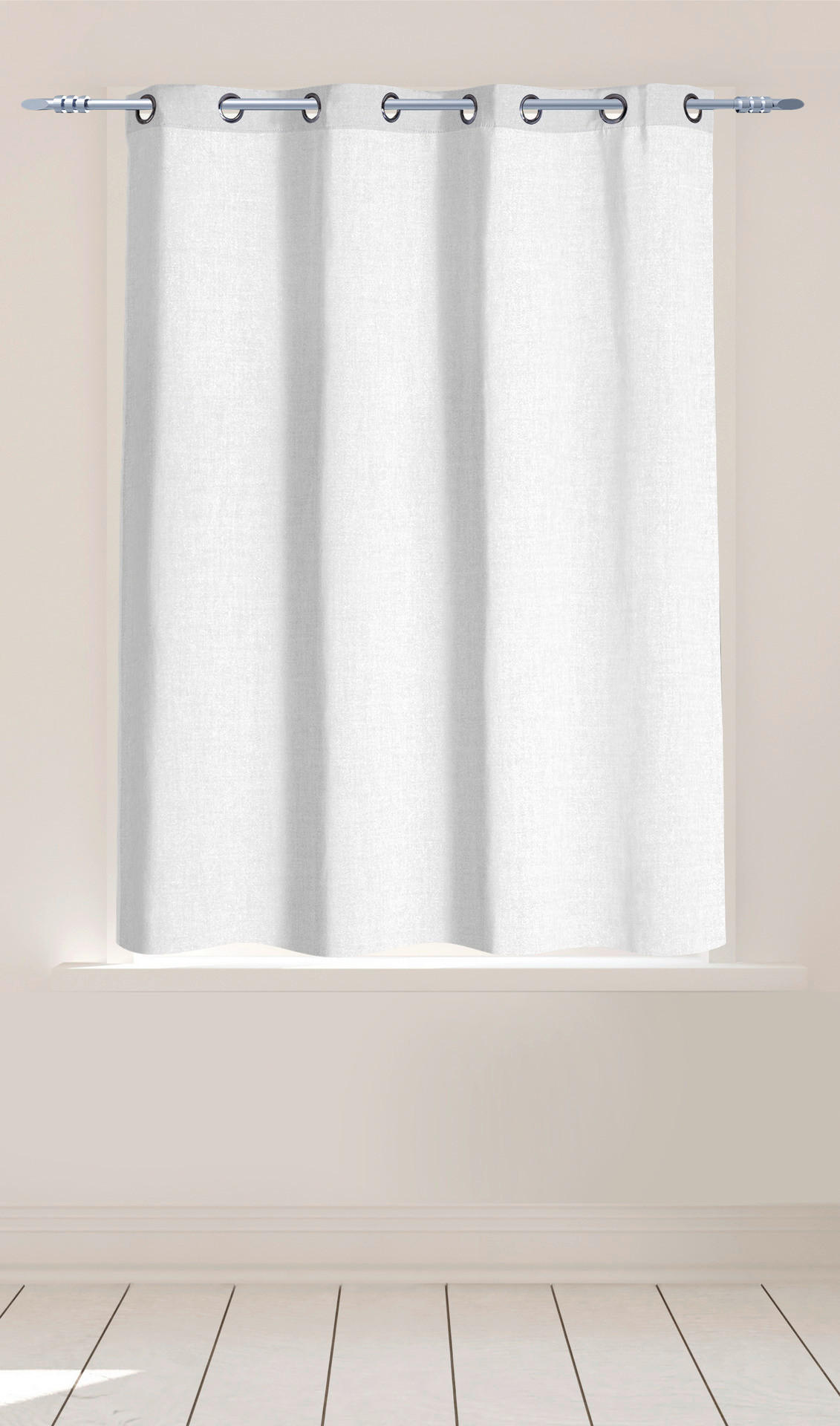 POCOline Ösenvorhang Cleo weiß B/L: ca. 140x175 cm Cleo - weiß (140,00/175,00cm) - POCOline