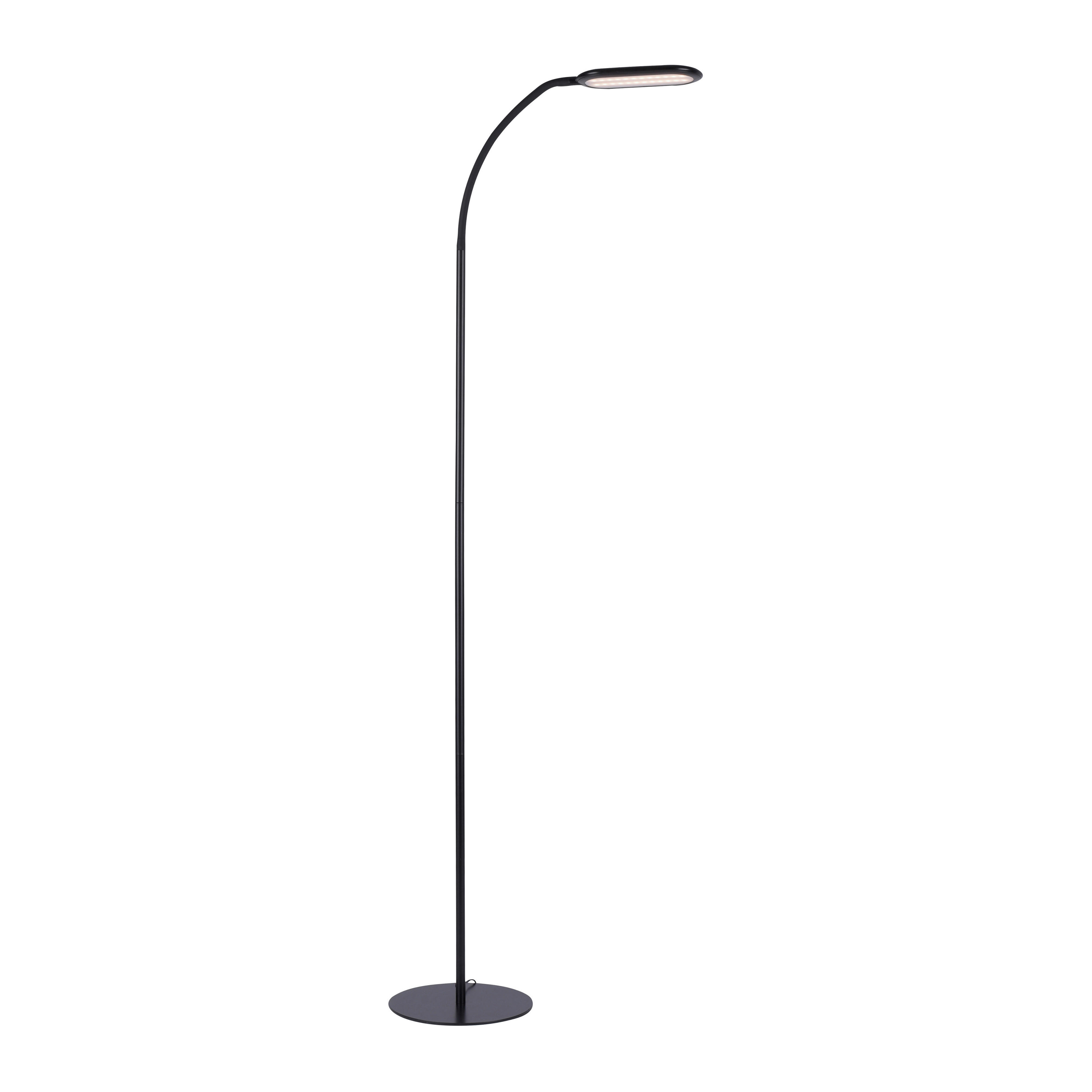 Just Light LED-Stehleuchte KELLY 14406-18 schwarz Kunststoff B/H/T: ca. 63x175x63 cm 1 Brennstellen